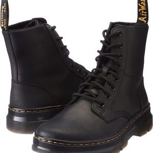 Dr. Martens Combs Leather Boots Black